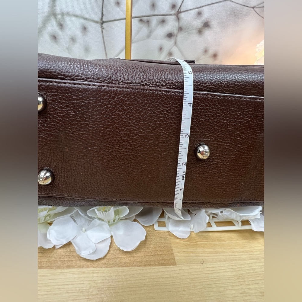 BRIGHTON MY FLAT IN LONDON BROKER COGNAC DOMED BOWLER STYLE HANDBAG - Picture 9 of 13